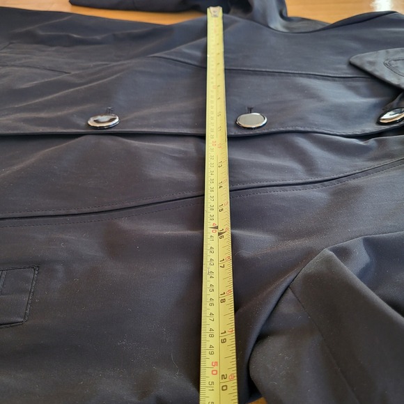 Anne Klein Black Spring Jacket Coat Large - Picture 6 of 10